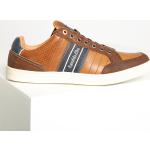 Reduzierte Braune Pantofola D´Oro Low Sneaker aus Leder für Herren Größe 41 
