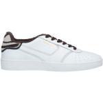 Weiße Pantofola D´Oro Low Sneaker mit Schnürsenkel aus Kalbsleder für Damen Größe 39 