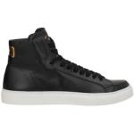 Reduzierte Schwarze Unifarbene Pantofola D´Oro High Top Sneaker & Sneaker Boots mit Schnürsenkel aus Kalbsleder für Herren Größe 46 