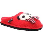 HAFLINGER 313061-0 Flair Panda Schuhe Damen Hausschuhe Pantoffeln Wolle, Größe:40 EU, Farbe:Rot