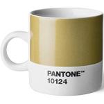 Reduzierte Goldene Pantone Espressobecher 120 ml aus Porzellan spülmaschinenfest 