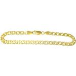 Goldene Juwelier Harnisch Panzerarmbänder aus Gold 9 Karat für Damen 