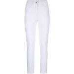 Weiße Unifarbene Elegante Paola! Slim Fit Jeans aus Denim für Damen 