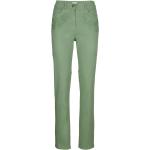 Grüne Unifarbene Paola! Slim Fit Jeans aus Kunstfaser enganliegend für Damen 