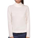 Reduzierte Weiße Rollkragen Kaschmir-Pullover aus Wolle für Damen Größe XS für den für den Winter 