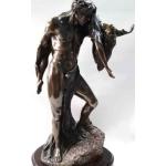 Braune Art Deco 20 cm Skulpturen & Dekofiguren aus Bronze 
