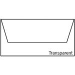 Paperado transparente Briefumschläge DIN lang 50-teilig 