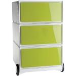 Grüne Paperflow Rollcontainer aus Polystyrol mit Schublade Breite 0-50cm, Höhe 50-100cm, Tiefe 0-50cm 