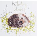 Paperlink Geburtstagskarte mit Igel-Motiv, geeignet für Freunde und Verwandte jeden Alters