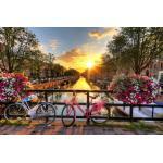 papermoon Vlies- Fototapete Digitaldruck 350 x 260 cm, Amsterdam Sunrise