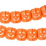 Orange Buttinette Halloween Girlanden mit Kürbis-Motiv aus Papier 