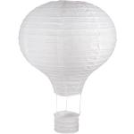 Papierlampion "Heißluftballon", weiß, 30 cm Ø