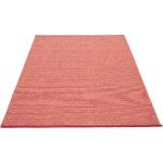 Dunkelrote Minimalistische Pappelina Rechteckige Teppiche mit Schweden-Motiv aus Textil 