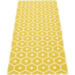 Pastellgelbe Pappelina Honey Teppiche aus Textil 
