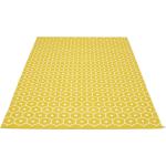Pastellgelbe Pappelina Honey Rechteckige Teppiche aus Textil 