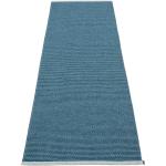 Reduzierte Blaue Allergiker Pappelina Handwebteppiche mit Schweden-Motiv aus Textil 