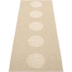 Beige Pappelina Vera Bio Teppiche mit Schweden-Motiv aus Textil Handwäsche 