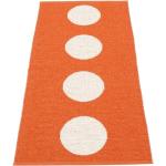 Orange Pappelina Vera Rechteckige Wendeteppiche mit Schweden-Motiv aus Textil 