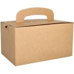 Braune Rechteckige Lunchboxen & Snackboxen aus Pappe 