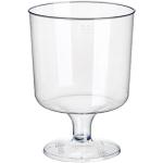 Papstar 6 X 10 Stiel-Gläser für Rotwein, PS 0,2 l Ø 7,2 cm · 10 cm glasklar einteilig - 12145