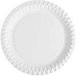 Weiße Papstar Runde Teller 15 cm aus Pappe Einweg 50-teilig 