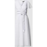 Reduzierte Offwhitefarbene Paradi Mini V-Ausschnitt Kurze Brautkleider aus Polyester für Damen Größe XS für die Braut 