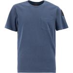 Reduzierte Blaue PARAJUMPERS Shirts mit Tasche aus Baumwolle für Damen Größe L 