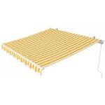 PARAMONDO Gelenkarmmarkise Easy | 2,95 x 2,00 m | Farbe: gelb-weiß (Blockstreifen)