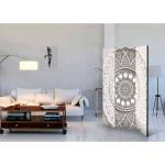 Weiße Landhausstil 4Home Paravents & Spanische Wände mit Mandala-Motiv aus Massivholz 