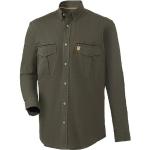 Olivgrüne Unifarbene Langärmelige Parforce Kentkragen Hemden mit Kent-Kragen aus Baumwolle für Herren Größe 3 XL 