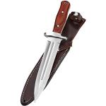 PARFORCE Messer Saufänger Abfangmesser Boar Hunter Pakka - 440-Stahl mit Schweißrinne und attraktive Pakkaholz- Griffschalen