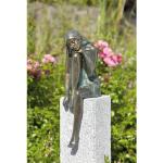 Braune 40 cm Gartenfiguren & Gartenskulpturen aus Bronze 