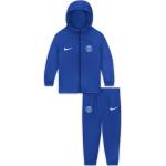 Paris Saint-Germain Strike Nike Dri-FIT Fußball-Trainingsanzug mit Kapuze für Babys/Kleinkinder - Blau