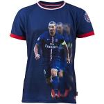 Paris Saint-Germain Trikot mit Motiv Zlatan Ibrahimovic, Nr. 10, offizielle Kollektion, Kindergröße, für Jungen 10 Jahre blau