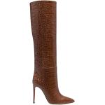 Reduzierte Braune Paris Texas High-Heel Stiefel aus Leder für Damen Größe 37,5 