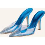 Reduzierte Neonblaue Paris Texas Spitze High Heels & Stiletto-Pumps durchsichtig aus Glattleder für Damen Größe 37 