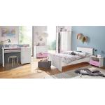 Jugendzimmer-Set PARISOT "Biotiful" Schlafzimmermöbel-Sets rosa (weiß, rosa) Baby Komplett-Kinderzimmer