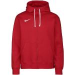 Reduzierte Rote Nike Performance Zip Hoodies & Sweatjacken aus Fleece mit Kapuze für Herren Größe XL 