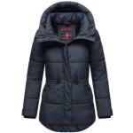 Marineblaue Gesteppte Marikoo Winterjacken aus Fleece für Damen Größe XS für den für den Winter 