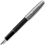 Schwarze Parker Pen Sonnet Füller & Füllfederhalter aus Stahl 