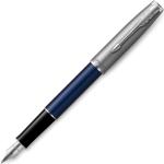Blaue Parker Pen Sonnet Füller & Füllfederhalter aus Stahl 