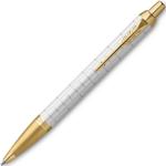 Reduzierte Weiße Moderne Parker Pen IM Druckkugelschreiber aus Metall 