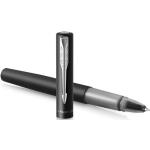 Schwarze Parker Pen Tintenroller aus Metall 