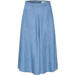 Reduzierte Hellblaue PART TWO Jeansröcke mit Reißverschluss aus Lyocell für Damen Größe 3 XL 