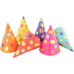 Pinke Buttinette Partyhüte 6-teilig zum Karneval / Fasching 