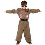 Olivgrüne Pilotenkostüme für Kinder 
