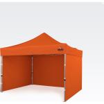 Partyzelt 3x3m - mit 3 Wänden - Orange