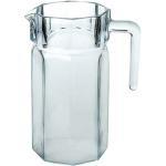 Pasabahce Wasserkrug »43414 Glas Carafe Geschirrspüler Safe 1,25 Liter Krug Wasserspender, Klar«, (1-tlg)