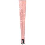 Pinke Lack-Optik Damenoverkneestiefel mit Reißverschluss aus Lackleder Größe 43 