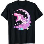 Schwarze Sterne Gothic Meme / Theme Dinosaurier T-Shirts mit Dinosauriermotiv für Damen Größe S 